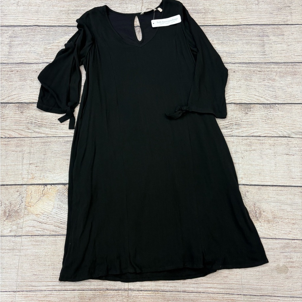 Soft Surroundings Black Long Sleeve Dress